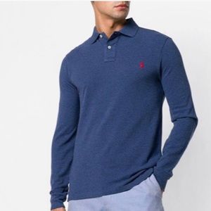 Polo Ralph Lauren Men’s Blue Collared Long Sleeve